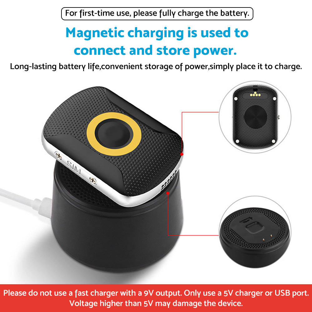 Tragbarer, kabelloser 4G-GPS-Hunde-Tracker mit Echtzeit-Ortung