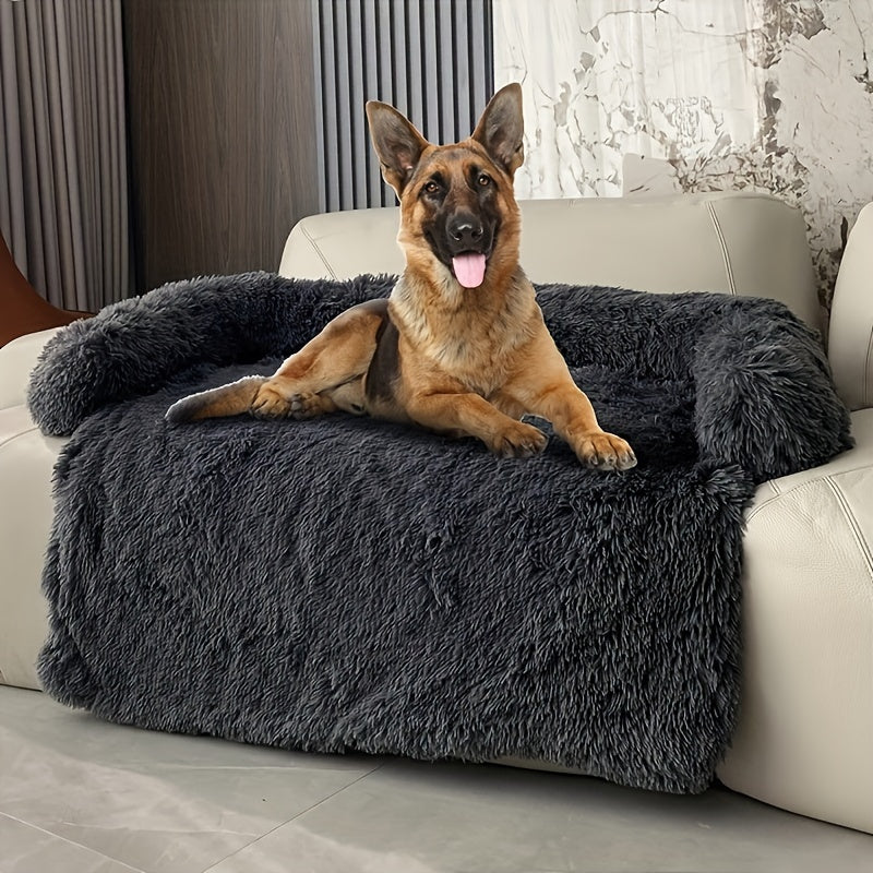 Plüsch-Haustiersofa mit Nackenkissen – 105x90 cm | Koller SnugglePets