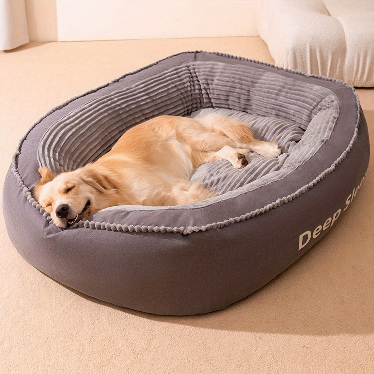 Hundebett Kissen XL – Weich, warm & waschbar | 120x90 cm