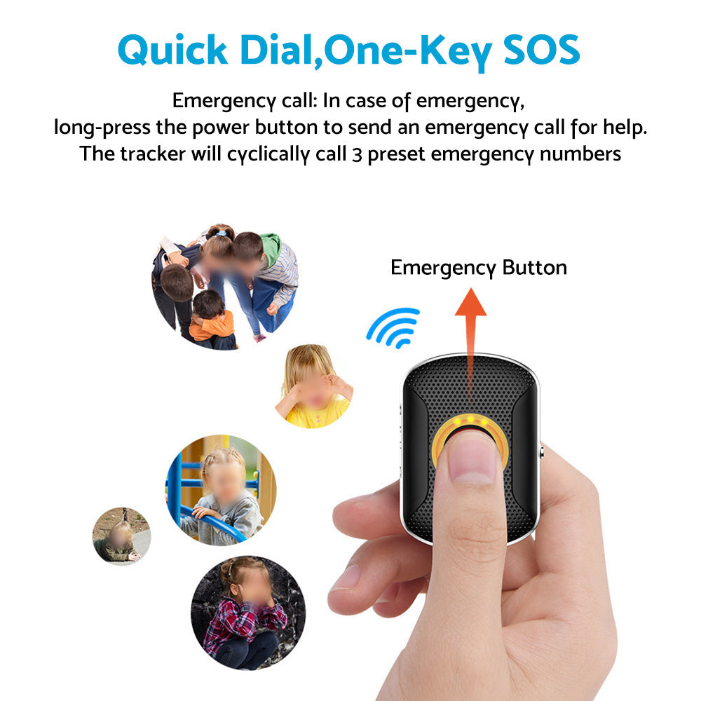 Tragbarer, kabelloser 4G-GPS-Hunde-Tracker mit Echtzeit-Ortung