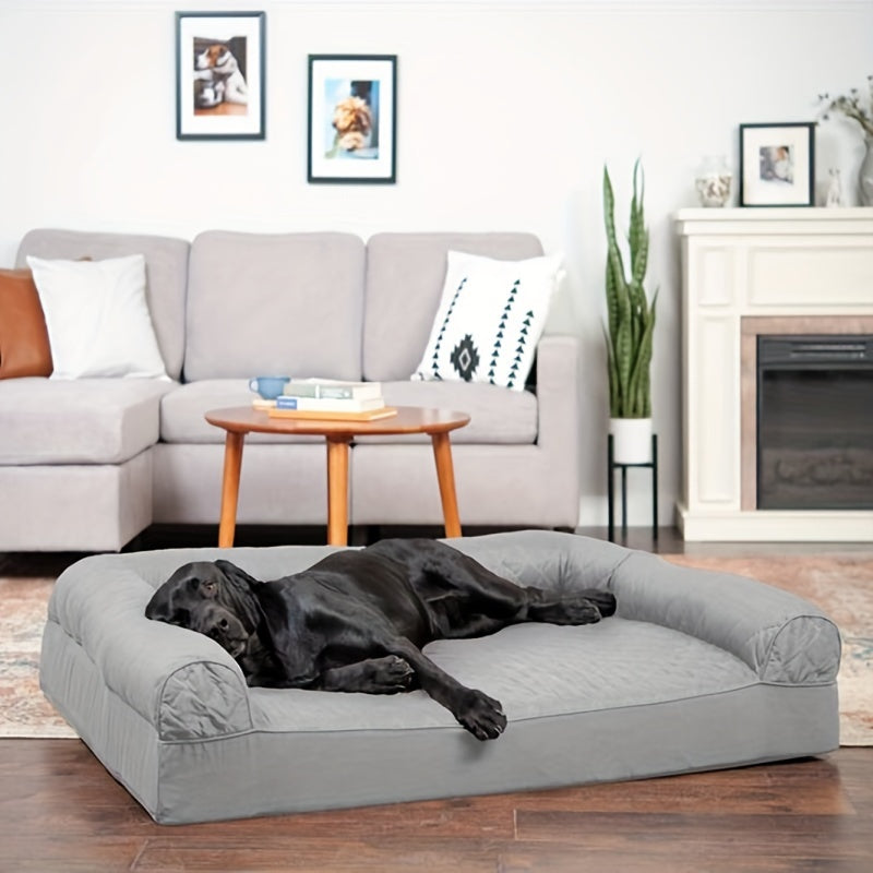 Hundebett Sofa-Stil XL – 120x80 cm, gesteppt | Koller SnugglePets