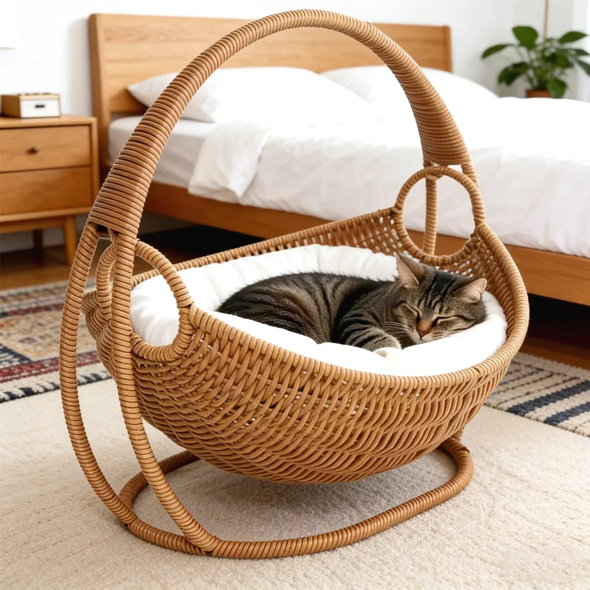 Kuscheliges Katzenkorb-Nest | Hängematte & Höhlenbett für Katzen – wasserdicht