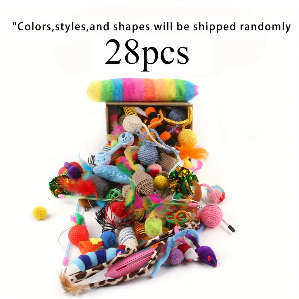 Katzenspielzeug-Mixpaket 28 Stück
