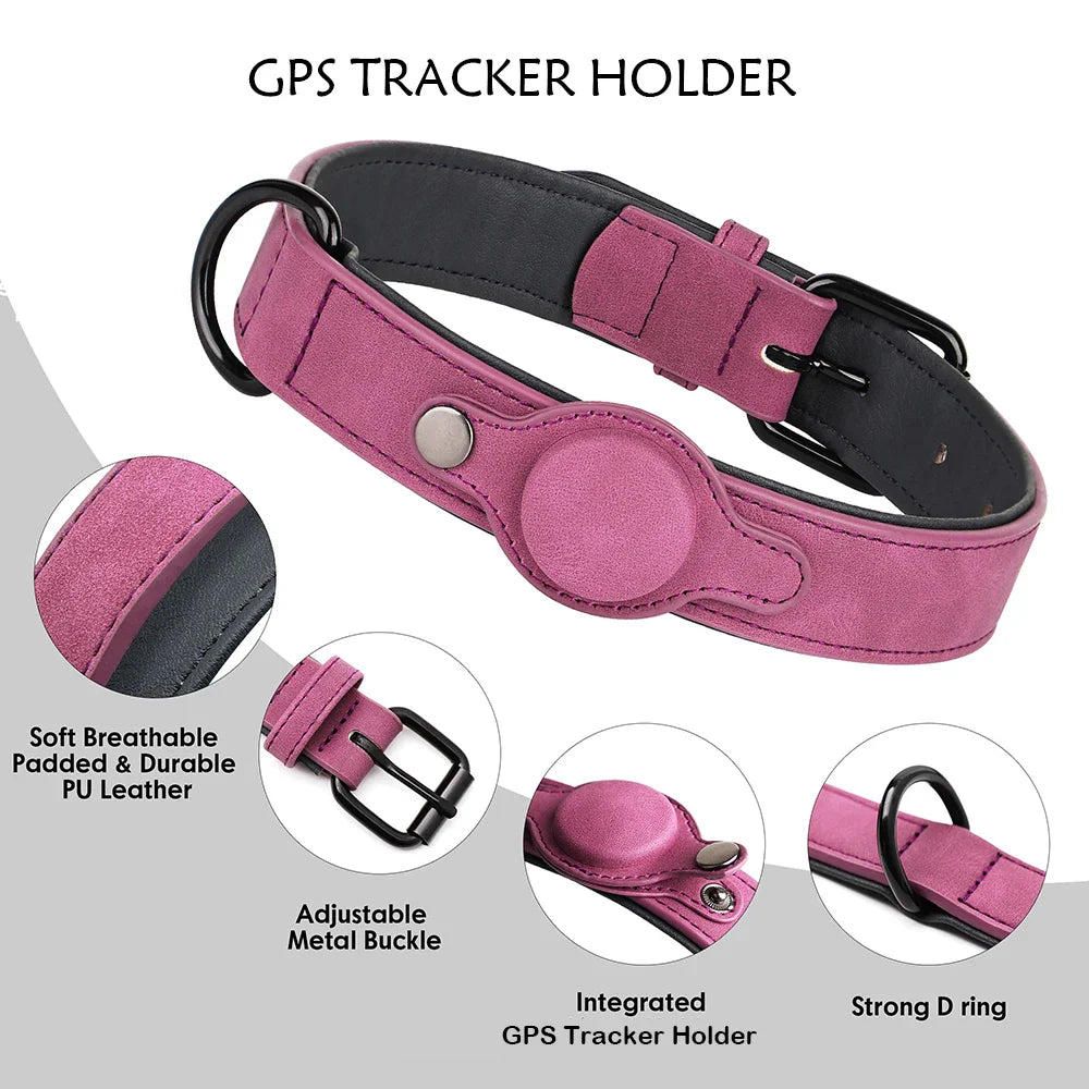 GPS-Tracker-Halterung für Hundehalsband Lila
