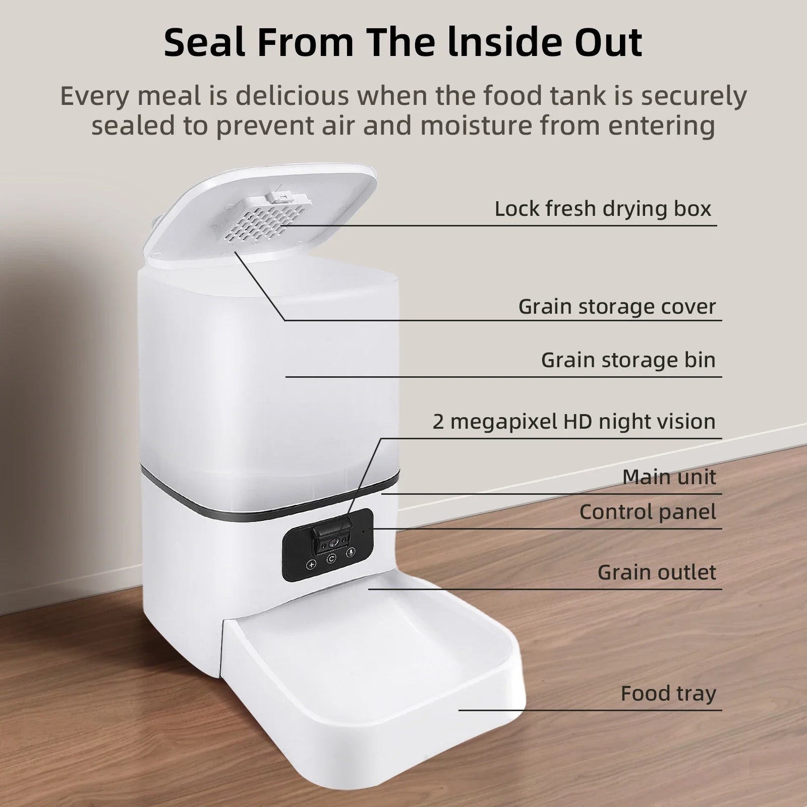Intelligenter 6-Liter-WLAN-Futterautomat