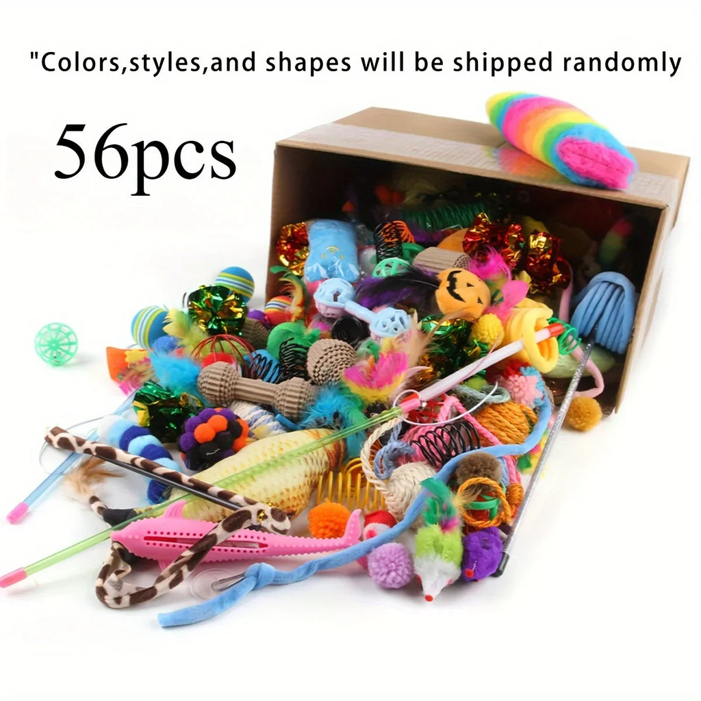Katzenspielzeug-Mixpaket 56 Stück