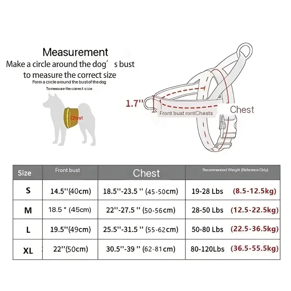 Taktisches Anti-Zug-Hundegeschirr
