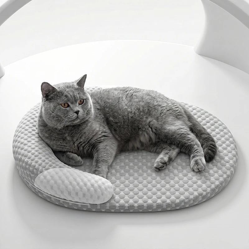 Kühlbett für Hunde & Katzen – Atmungsaktiv, Waschbar, Anti-Rutsch | M–XXL