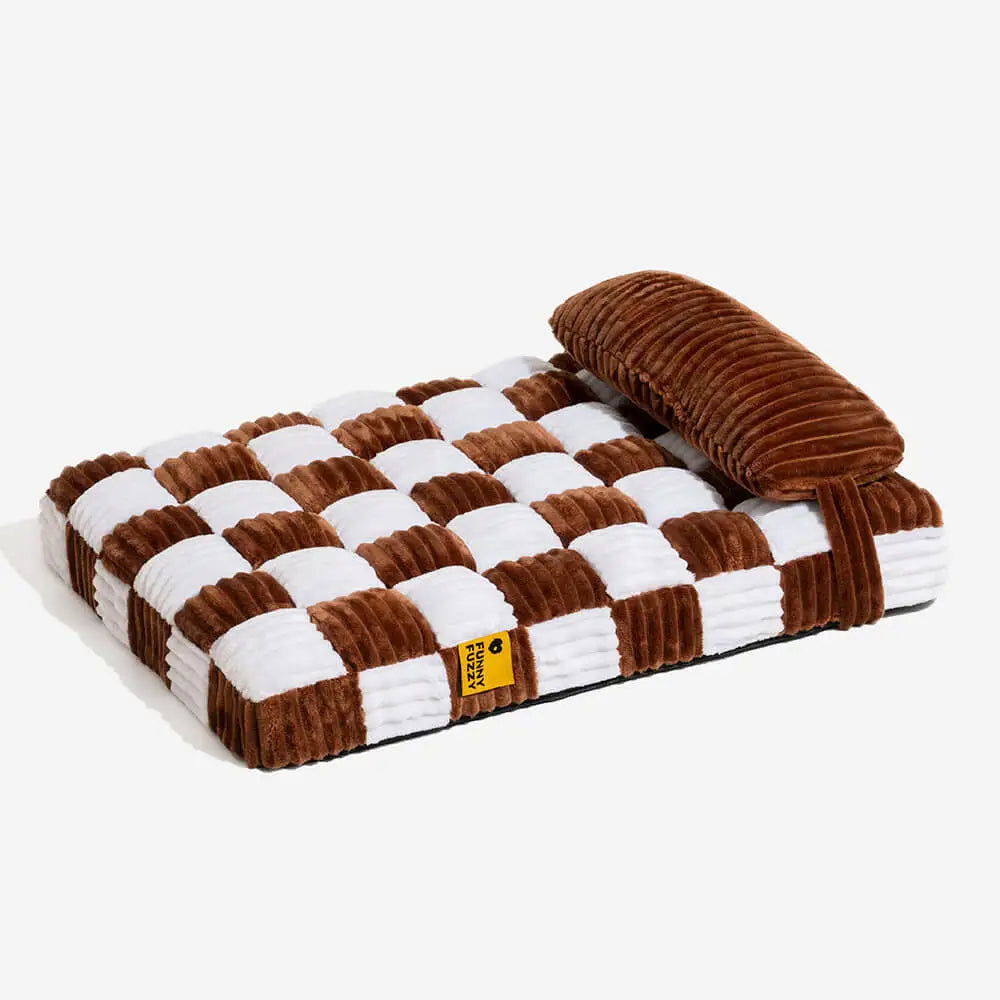 Orthopädisches Hundebett Braun Braun&Weiss