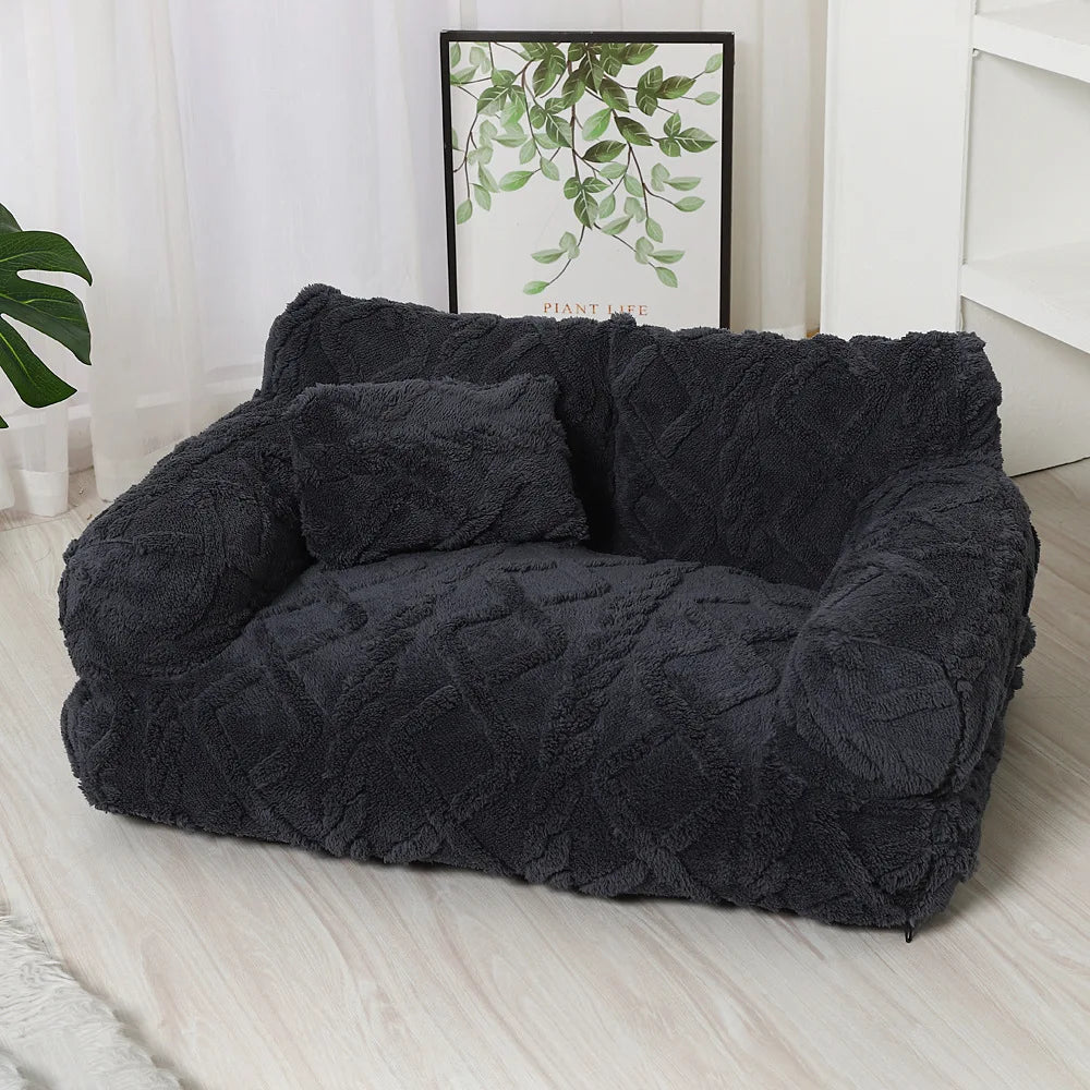 PawRelax™ Donut Rim Plush Bed – Soft, Safe & Anxiety-Reducing