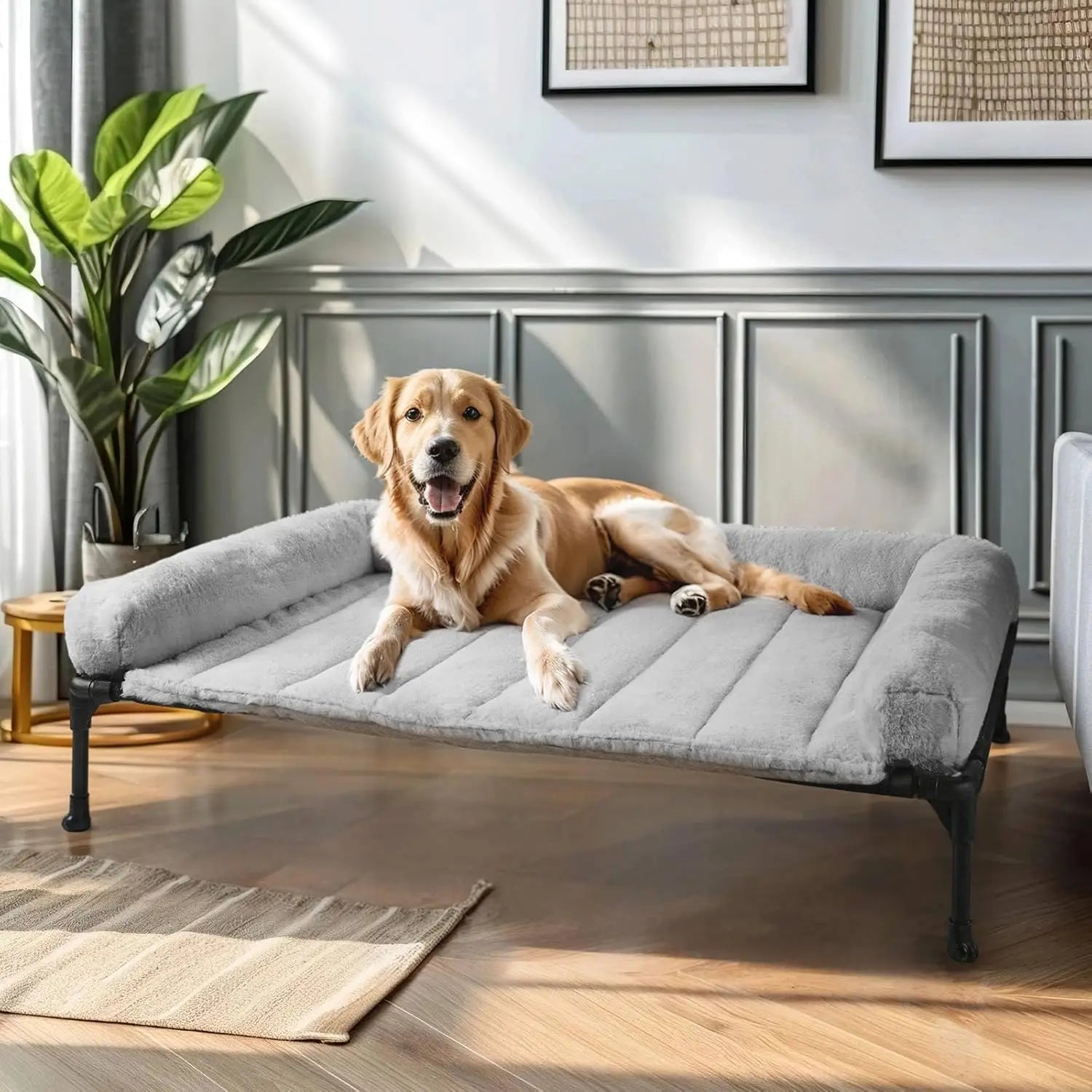 Hundebett mit Bolsterkissen
