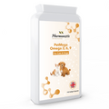 PetMega Omega 3, 6 und 9 für Hunde und Katzen, Dose mit 120 Softgel-Kapseln, Vorderseite.