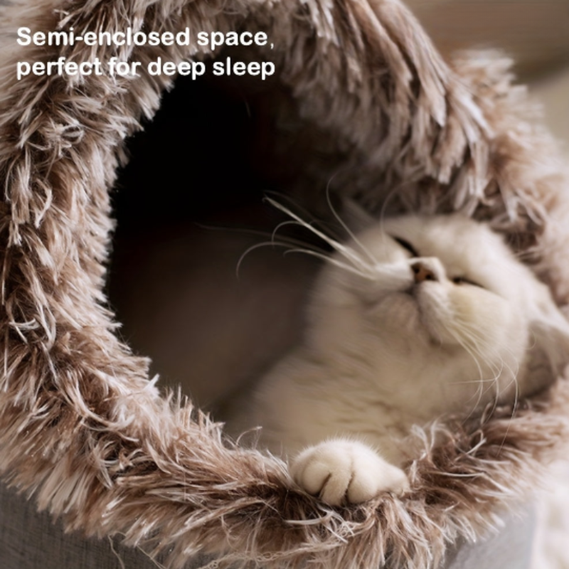 Donut-Plüsch-Katzenbett