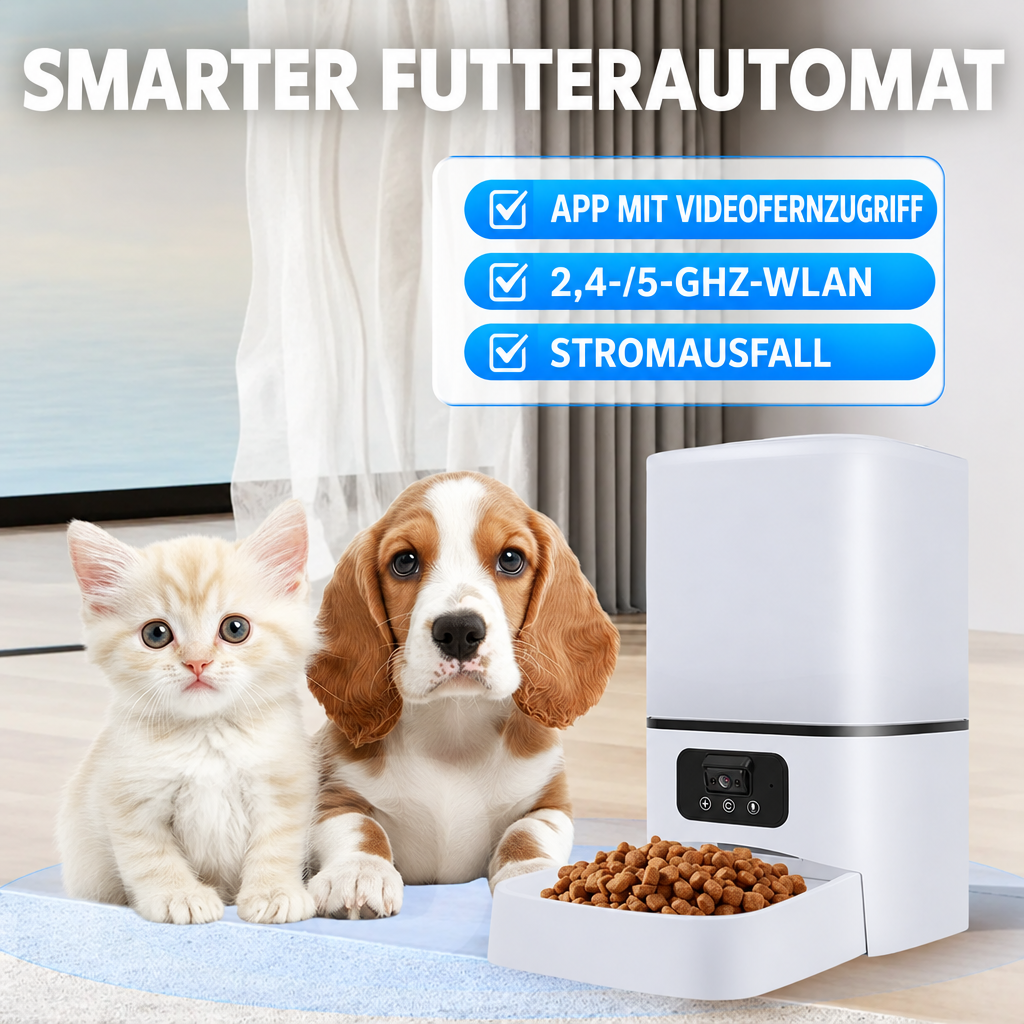Smarte Funktionen des Futterautomaten auf Deutsch